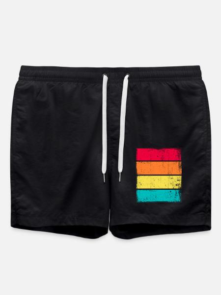 Sunset Grunge Background - Swim Trunks - black
