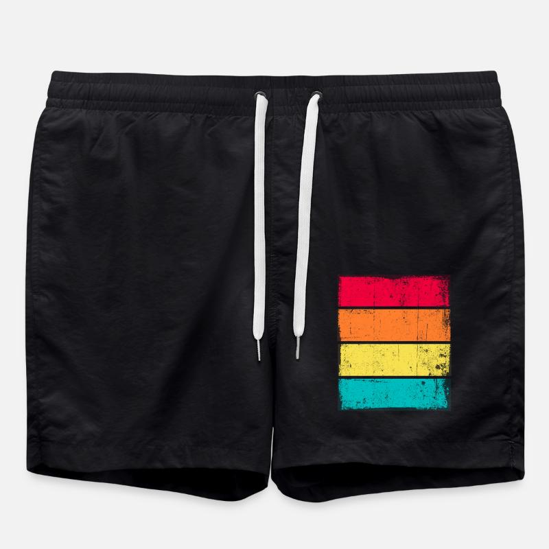 Sunset Grunge Hintergrund - Badeshorts - Schwarz