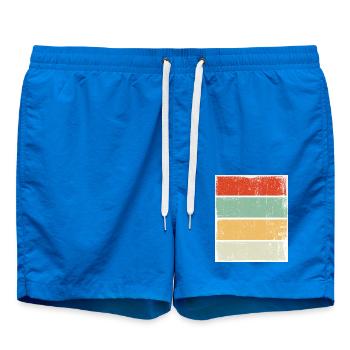Rétro Arrière-plan Sunset Grunge - Short de bain - cobalt blue - Devant