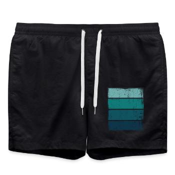 Contexte Grunge Sea Diving Marine - Short de bain - noir - Devant - AI Model Male 185 light (185cm)