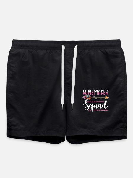 Winemaker Wine Growing Winery Team - Swim Trunks - black