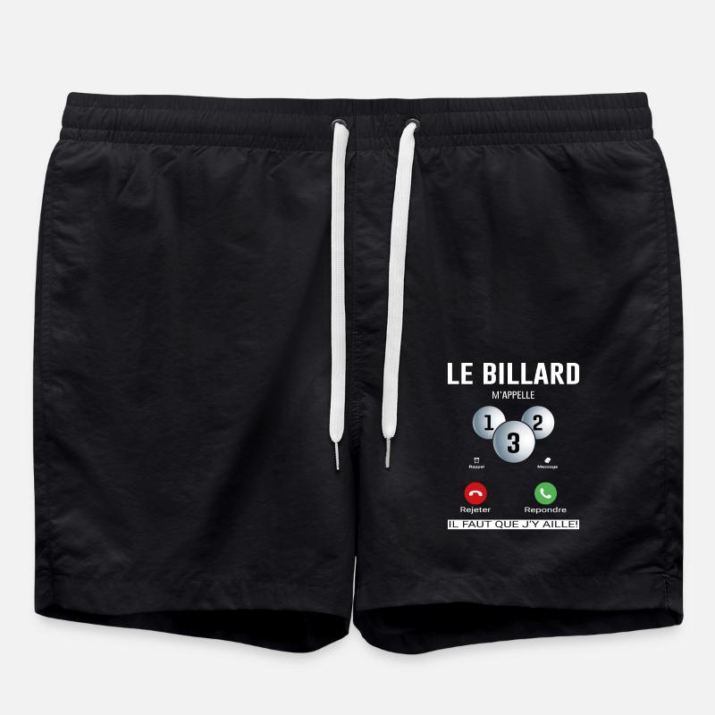 Le Billard M'appelle - Short de bain - noir