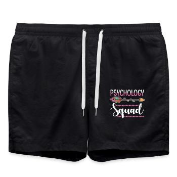 Psychologist Physchology Women Group - Swim Trunks - black - Front - AI Model Male 185 light (185cm)