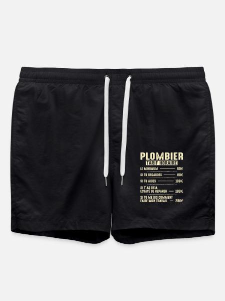 Le Tarif Horaire D'un Plombier - Short de bain - noir