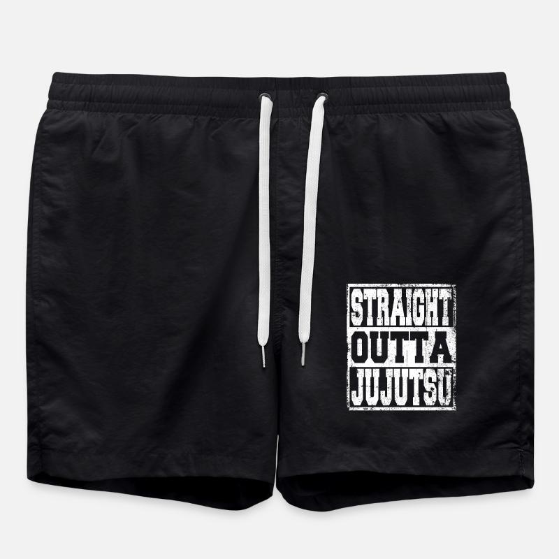 Jujutsu saying funny - Swim Trunks - black