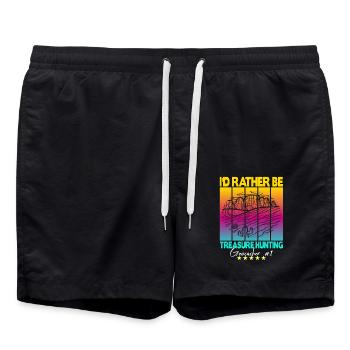 Geocaching Geocacher Dicton - Short de bain - noir - Devant - AI Model Male 185 light (185cm)