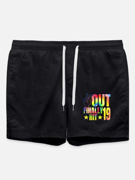 Finally hit 19-year-old celebrant 19. - Swim Trunks - black
