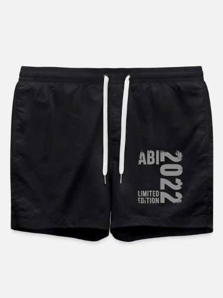 Abitur Gymnasium Damen und Herren Abi 2022 - Badeshorts - Schwarz