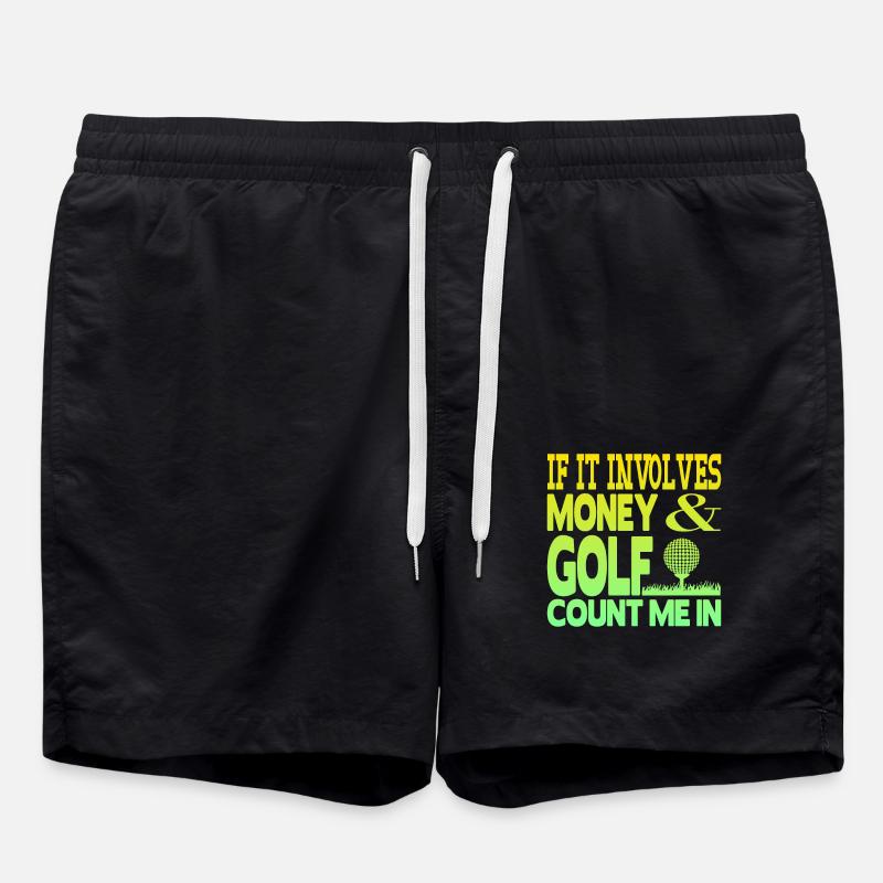 Argent et golf - Short de bain - noir