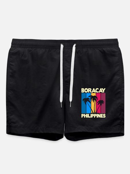 Boracay Philippines - Badeshorts - Schwarz