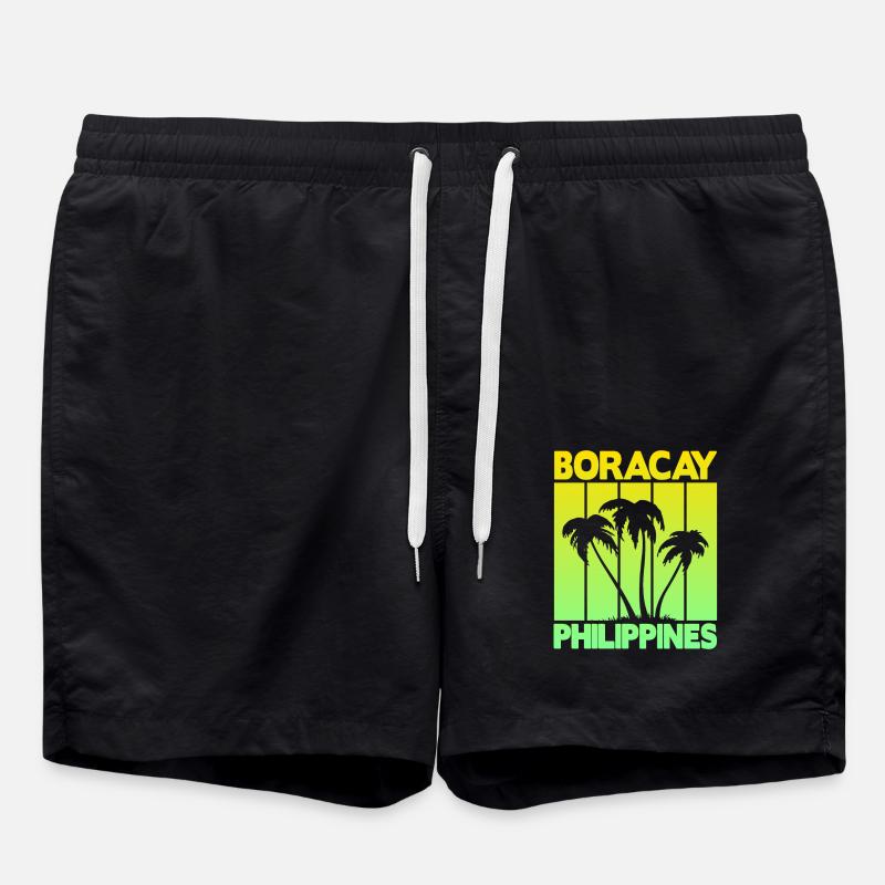 Boracay Philippines - Badeshorts - Schwarz