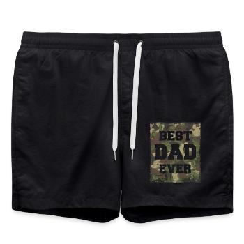 Best Dad Ever - Badeshorts - Schwarz - Vorne - AI Model Male 185 light (185cm)