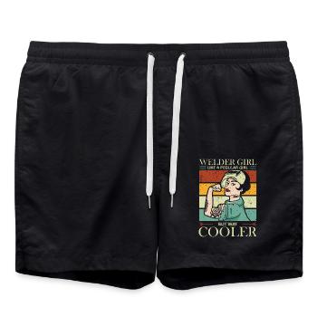 Cadeaux de soudeurs, chemise de soudeur drôle, soudage - Short de bain - noir - Devant - AI Model Male 185 light (185cm)