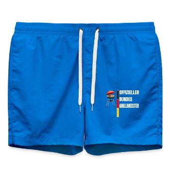 Offizieller Bundesgrillmeister Grill & Barbecue - Badeshorts - Cobalt blue - Vorne