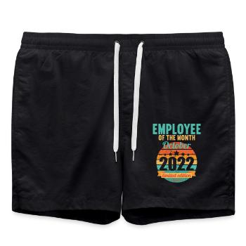 Employé du mois d’octobre 2022 - Short de bain - noir - Devant - AI Model Male 185 light (185cm)