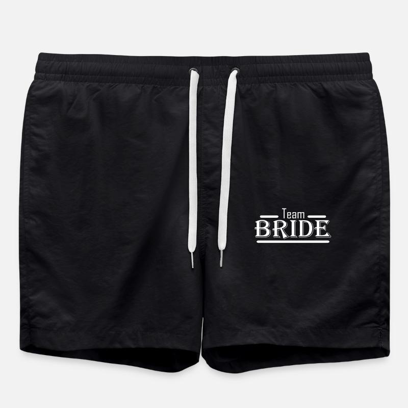 Team Bride - Badeshorts - Schwarz