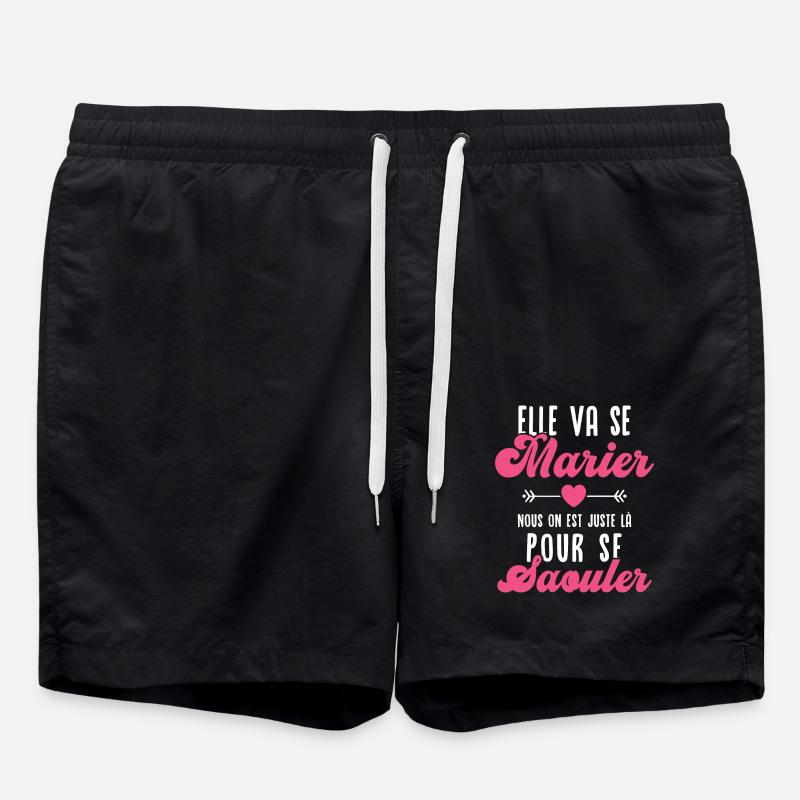 Elle va se marier - Short de bain - noir