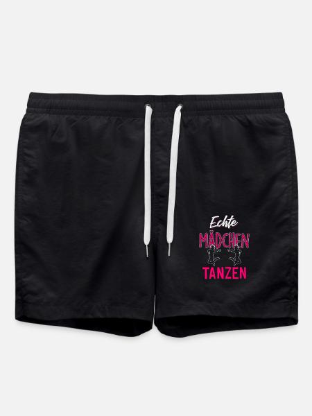 Echte Mädchen tanzen - Badeshorts - Schwarz