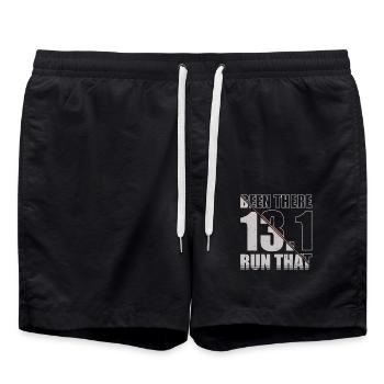 Been There Run That 13.1 Runner Marathon Trail - Swim Trunks - black - Front - AI Model Male 185 light (185cm)