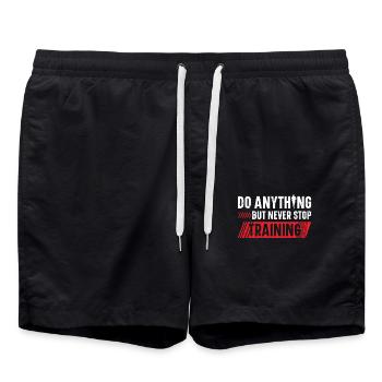 Faites n’importe quoi, mais n’arrêtez jamais d’entraîner le coureur - Short de bain - noir - Devant - AI Model Male 185 light (185cm)