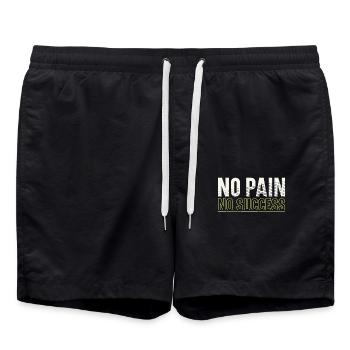 Pas de douleur Pas de succès Athlète de triathlon - Short de bain - noir - Devant - AI Model Male 185 light (185cm)