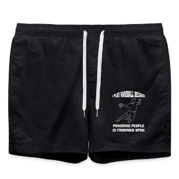 Handball HandballEur HandballEur HandballEur Handball Club - Short de bain - noir - Devant - AI Model Male 185 light (185cm)