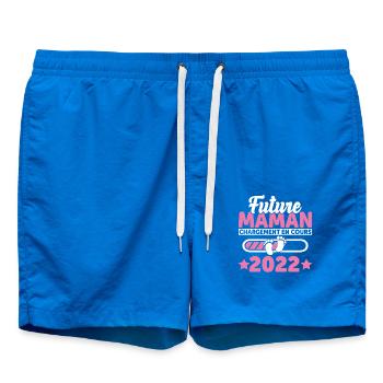 Future Maman 2022 Enceinte Idée Cadeau Amour Coeur - Short de bain - cobalt blue - Devant