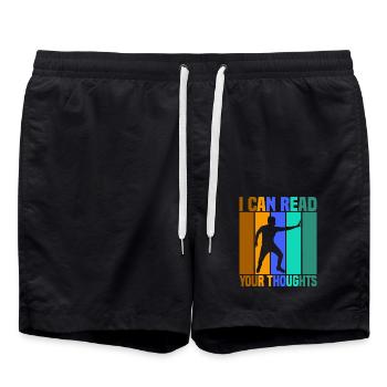 I Can Read Your Thoughts - Swim Trunks - black - Front - AI Model Male 185 light (185cm)