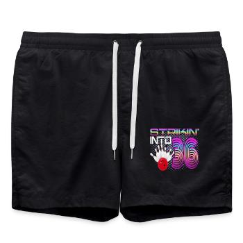 Frapper dans 36 Bowling Bowler 36e anniversaire - Short de bain - noir - Devant - AI Model Male 185 light (185cm)