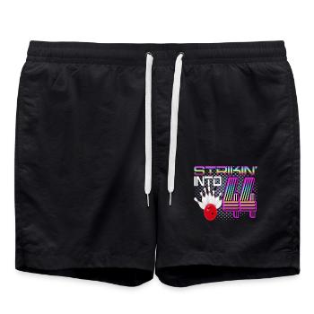 Frapper dans 44 Bowling Bowler 44e anniversaire - Short de bain - noir - Devant - AI Model Male 185 light (185cm)
