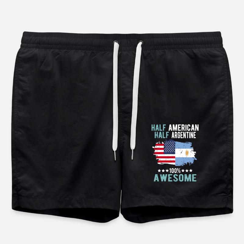 Moitié américain moitié argentin - Short de bain - noir