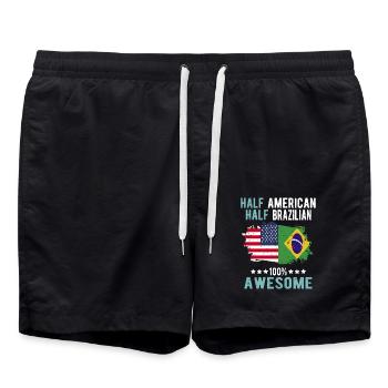 Moitié américain moitié brésilien - Short de bain - noir - Devant - AI Model Male 185 light (185cm)