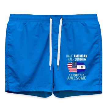 Half American Half Salvadoran - Swim Trunks - cobalt blue - Front