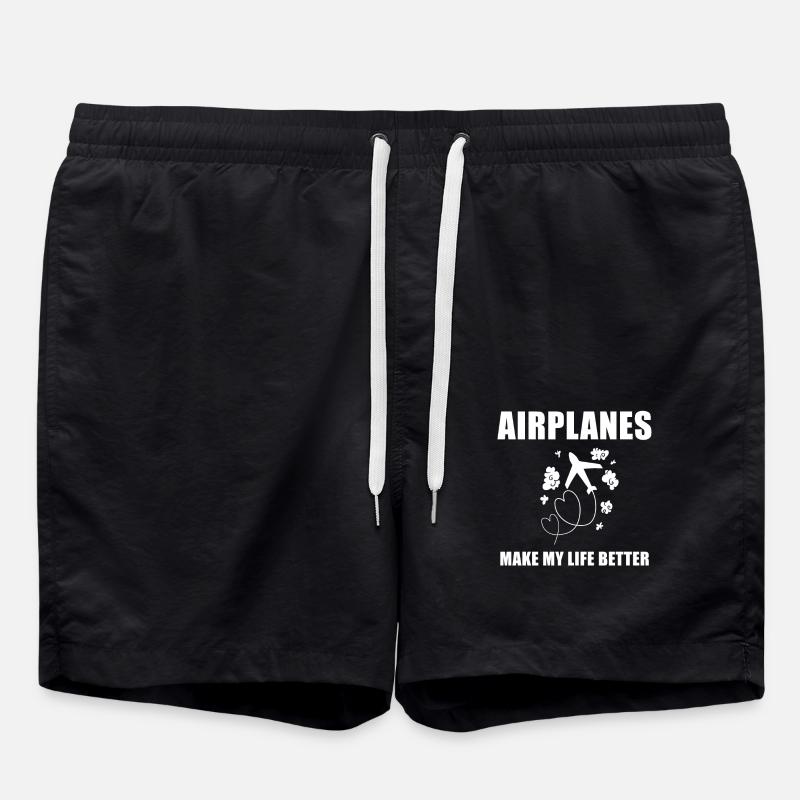 Pilote d’avion disant cadeau - Short de bain - noir