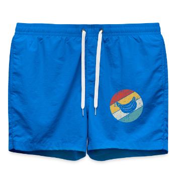 Banana Vegan Lover Retro Veggie Fruit Gift idea - Badeshorts - Cobalt blue - Vorne