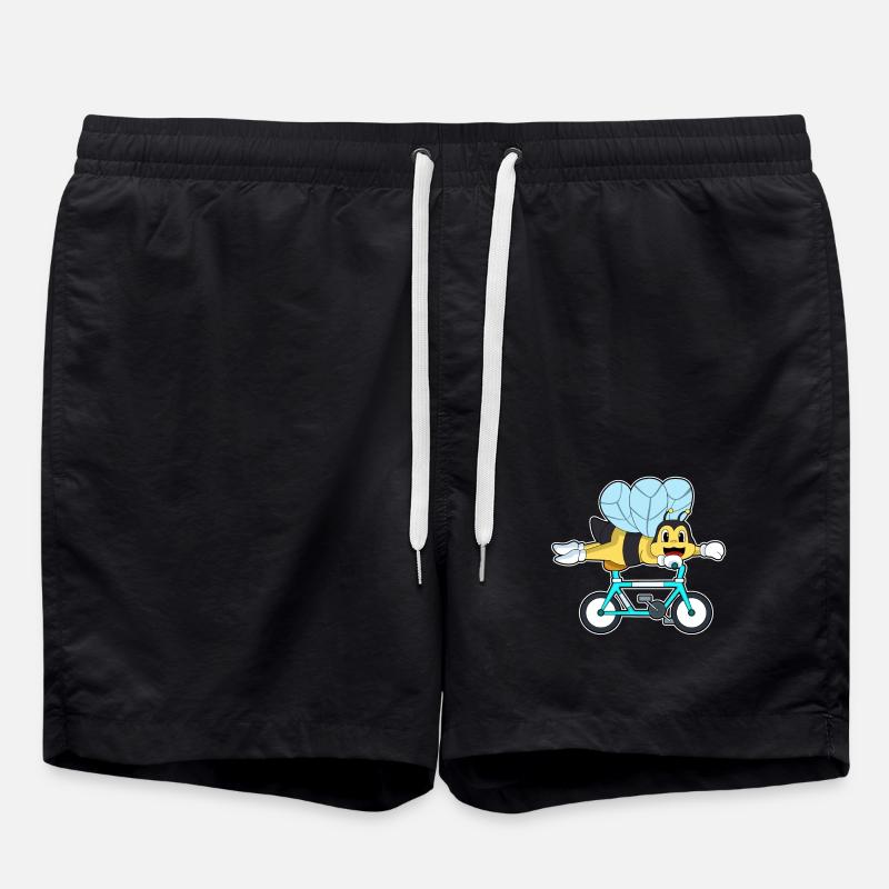 Abeille à vélo - Short de bain - noir