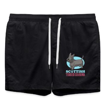 Scottish Terrier Grandma Dog Owner Cadeau - Short de bain - noir - Devant - AI Model Male 185 light (185cm)