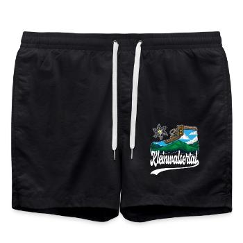 Kleinwalsertal Walsertal Österreich Allgäu Alpen - Badeshorts - Schwarz - Vorne - AI Model Male 185 light (185cm)