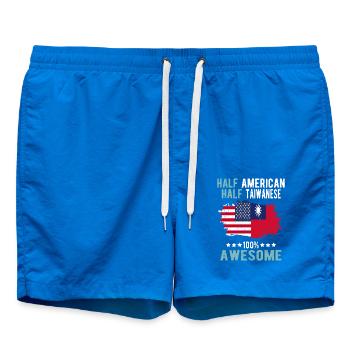 Half American Half Taiwanese - Swim Trunks - cobalt blue - Front