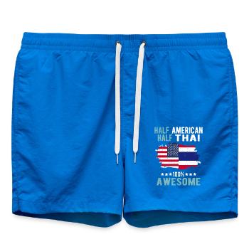 Half American Half Thai - Swim Trunks - cobalt blue - Front