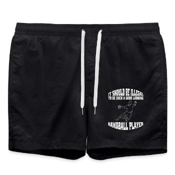 Club de handball Handball Handballeur Joueur de handball Joueur de handball - Short de bain - noir - Devant - AI Model Male 185 light (185cm)