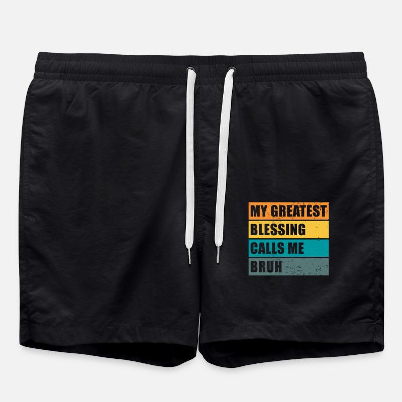 Bruh - Badeshorts - Schwarz