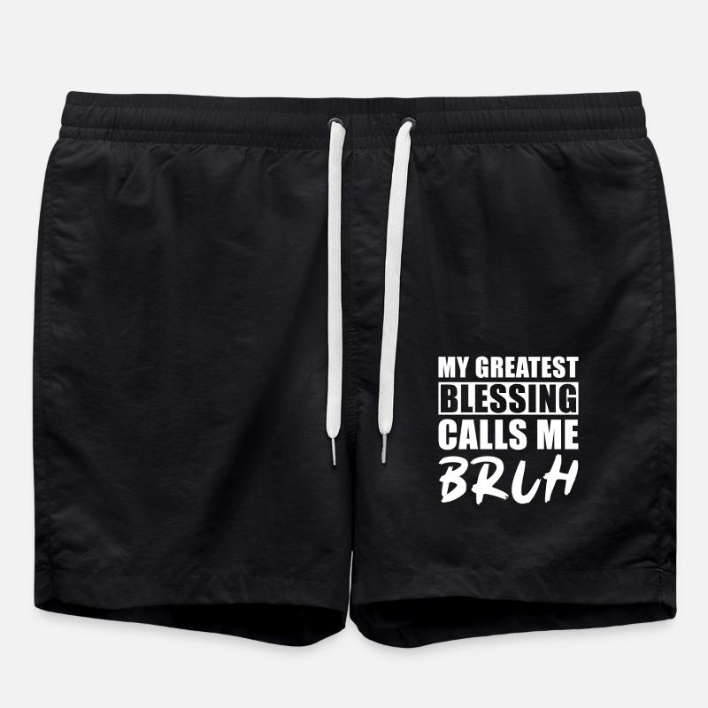 Bruh - Short de bain - noir