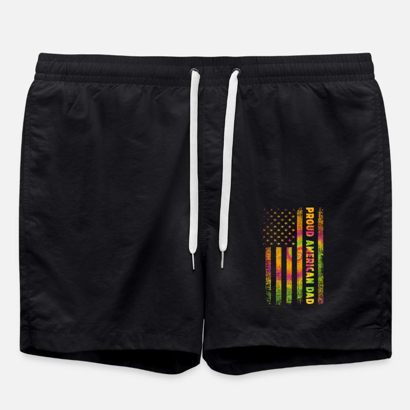 Fier papa américain - Short de bain - noir