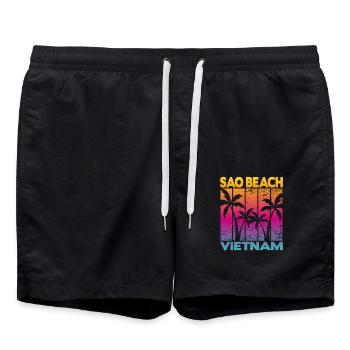 Sao Beach Vietnam - Short de bain - noir - Devant - AI Model Male 185 light (185cm)
