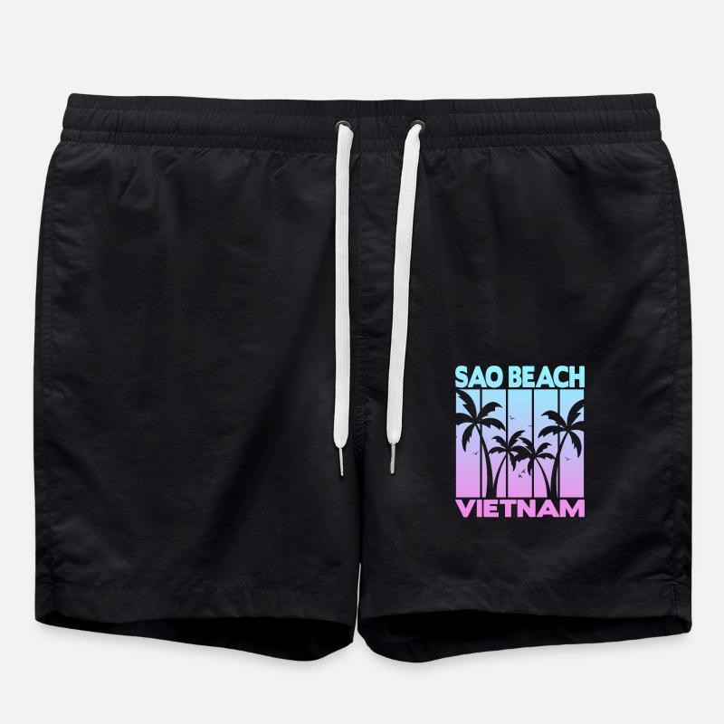 Sao Beach Vietnam - Short de bain - noir