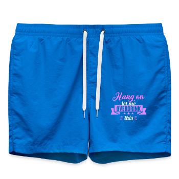 Hang on. Let me overdrink this. - Badeshorts - Cobalt blue - Vorne