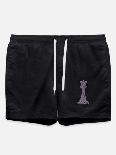 Chess Chess Piece Queen - Swim Trunks - black
