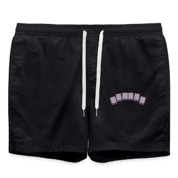 Lire des livres - Short de bain - noir - Devant - AI Model Male 185 light (185cm)