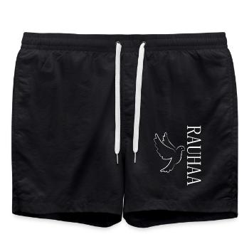 Rauhaa Frieden Ukraine - Badeshorts - Schwarz - Vorne - AI Model Male 185 light (185cm)
